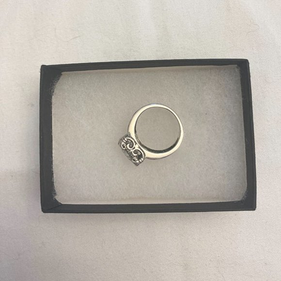 Silpada Sterling .925 Silver Uptown Cubic Zirconia and filigree ring. Size 7 - Picture 6 of 6